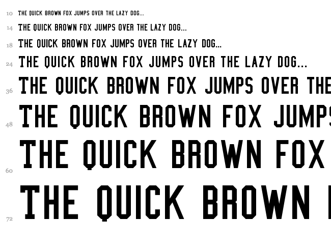 College font waterfall