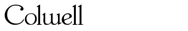 Colwell font