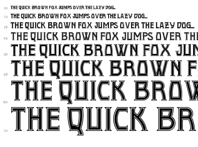 Conquistadorman NF font waterfall