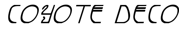 Coyote Deco font