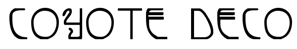 Coyote Deco font preview