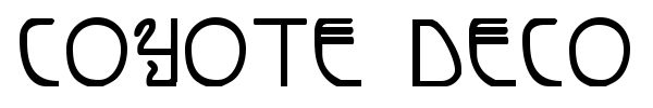 Coyote Deco font preview