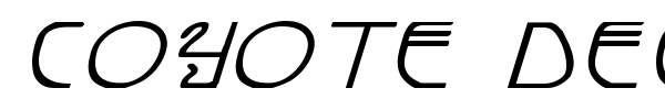 Coyote Deco font preview