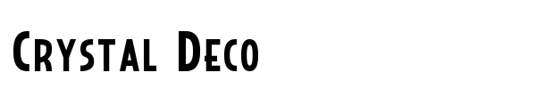 Crystal Deco font