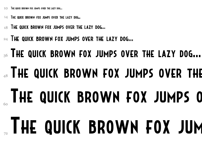 Crystal Deco font waterfall