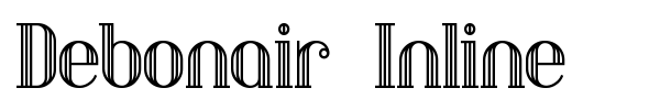Debonair Inline font