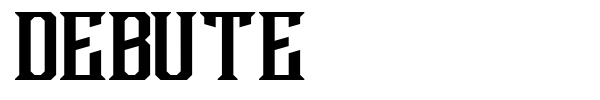 Debute font
