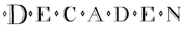 Decadence font preview