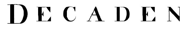 Decadence font preview