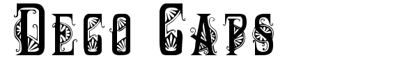 Deco Caps font