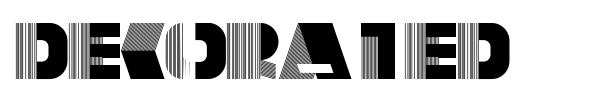 DecoRated font preview