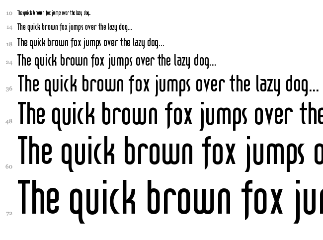 DecoTech font waterfall
