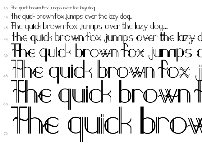 Demodee font waterfall