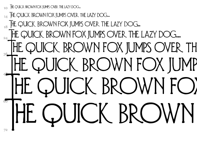 Diehl Deco font waterfall