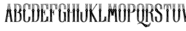 Display Of Character font preview