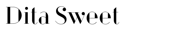 Dita Sweet font