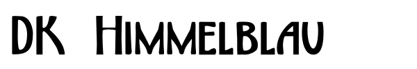 DK Himmelblau font