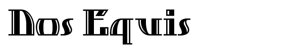 Dos Equis font