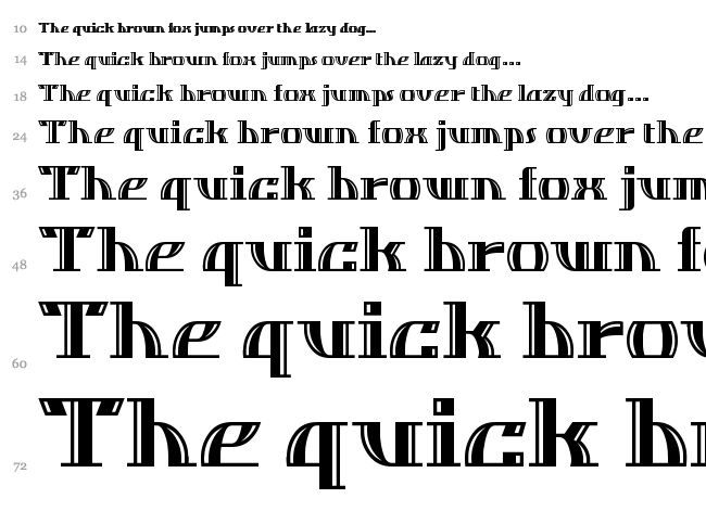 Dos Equis font waterfall