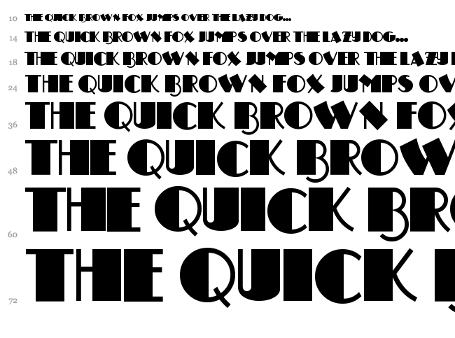 Drumag Studio NF font waterfall