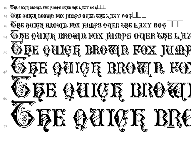Emporium font waterfall