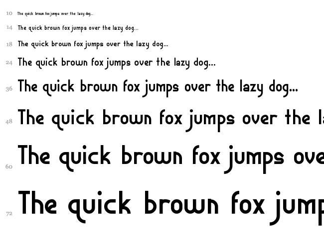 Ephemerian font waterfall