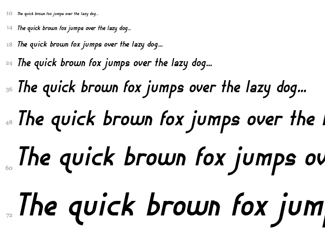 Ephemerian font waterfall