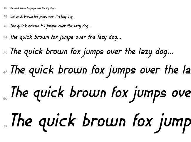 Ephemerian font waterfall