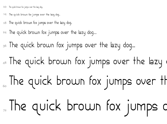 Ephemerian font waterfall