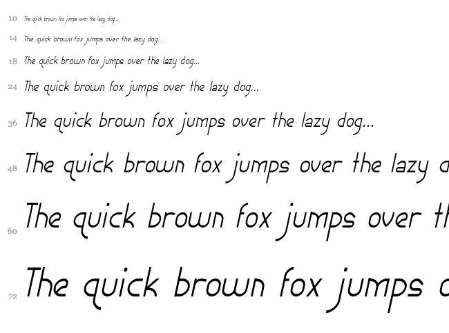 Ephemerian font waterfall