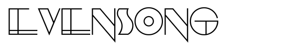 Evensong font