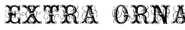 Extra Ornamental font preview