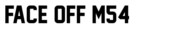 Face Off M54 font