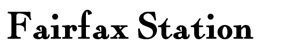 Fairfax Station font