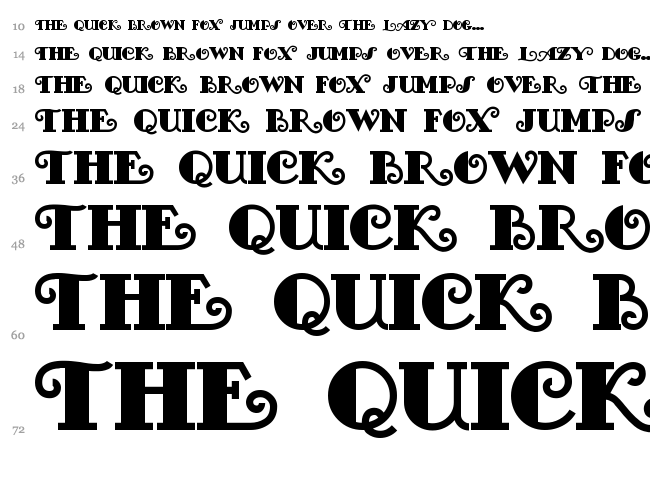 Fancy Pants font waterfall