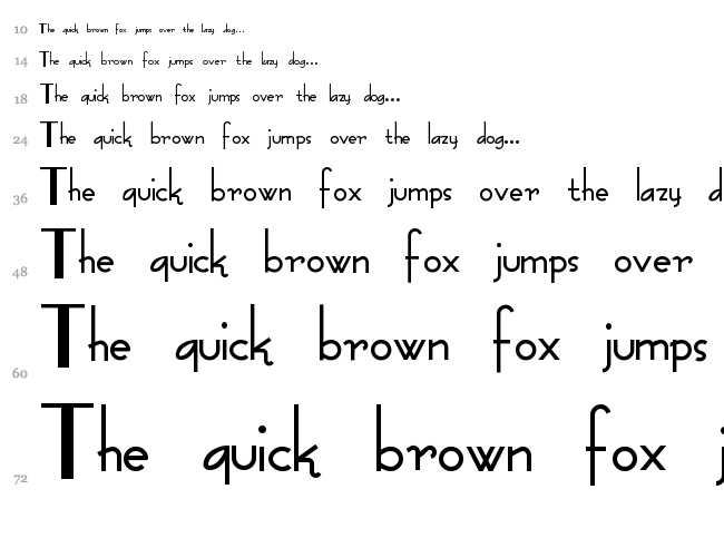 Fashion Victim font waterfall