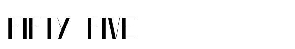 Fifty Five font
