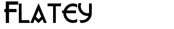 Flatey font preview