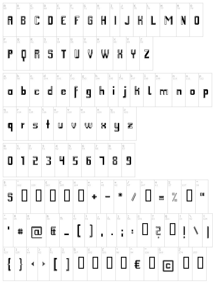 FM College Team font map