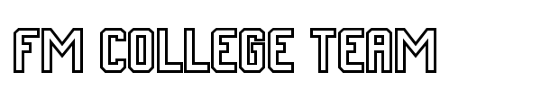 FM College Team font