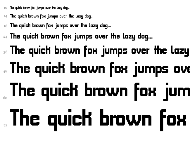 FM College Team font waterfall