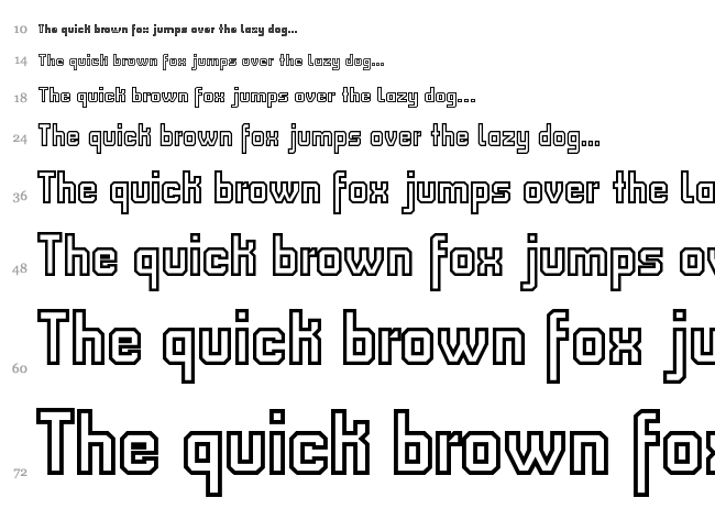 FM College Team font waterfall