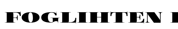 Foglihten Black Pcs font