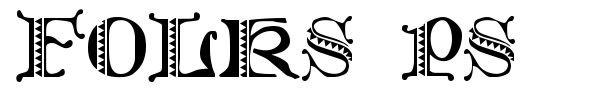 Folks PS font