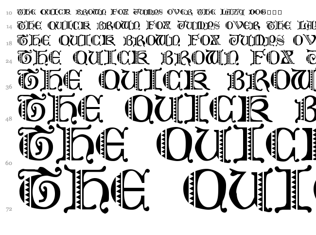Folks PS font waterfall