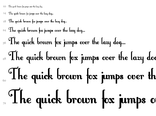 Fontleroy Brown font waterfall
