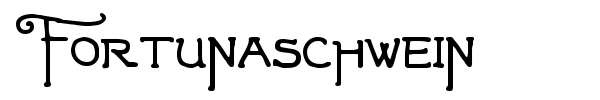 Fortunaschwein font