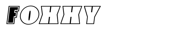 Foxxy font