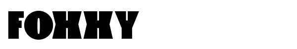 Foxxy font preview