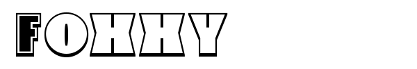 Foxxy font preview